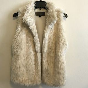 Cream (off white) Faux Fur Vest